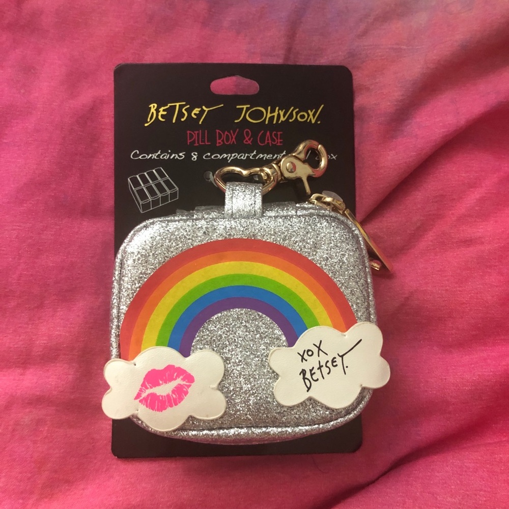 Betsy Johnson Rainbow Pill Case